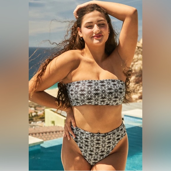 NEW! Kenny Flowers The Pedregal Black Banded Sporty Bikini Bottom SZ M, XL - Picture 2 of 9